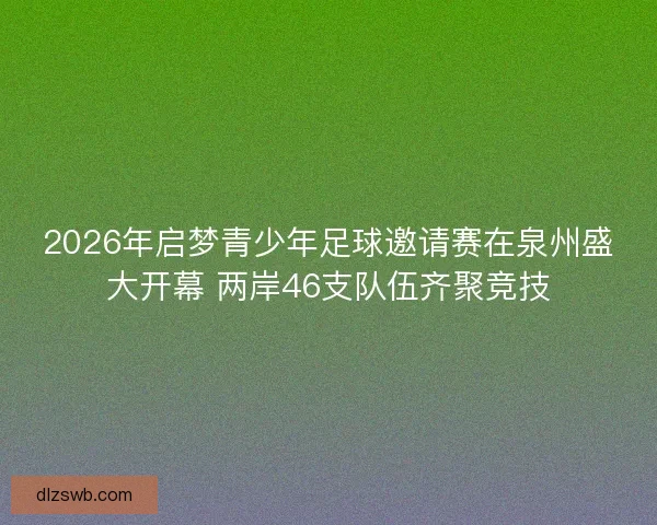 2026年启梦青少年足球邀请赛在泉州盛大开幕 两岸46支队伍齐聚竞技